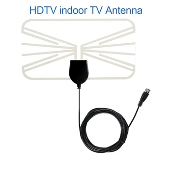 

4K 1080P Indoor HD Digital TV Antenna 50miles HDTV Transparent Antena DVB-T VHF UHF ATSC Signal Receiver TV Aerial