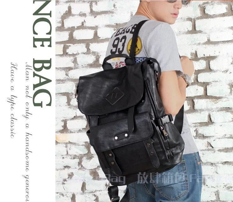 Etn сумка бренд высокого качества популярный мужской кожаный рюкзак
