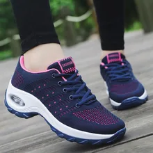 Женская спортивная обувь с воздушной подошвой; обувь для бега; дышащие женские кроссовки; уличная прогулочная обувь для бега; кроссовки для бега; Тканевая обувь для отдыха