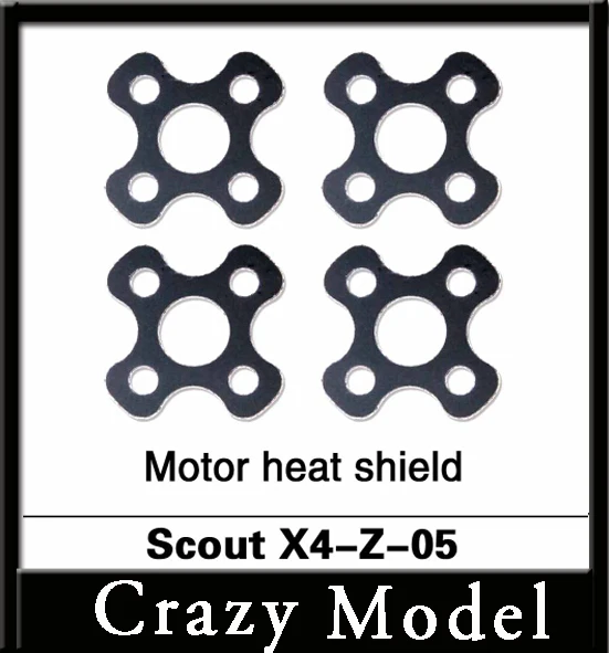 

Free Shipping 100% Original Walkera Scout X4 FPV RC Quadcopter Drone Helicopter Spare Parts Motor heat shield Scout X4-Z-05