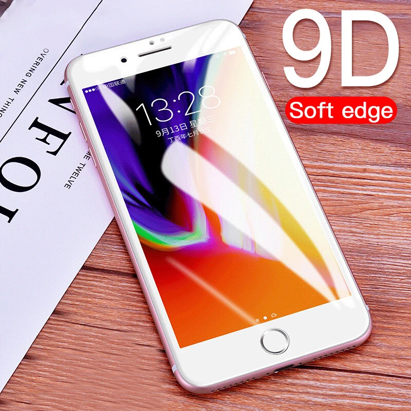 غطاء HD قسط زجاج واقي واق شاشة رقيق جدا رقيقة شفافة 5D الزجاج المقسى لفون 7 7 s 8 8 s زائد