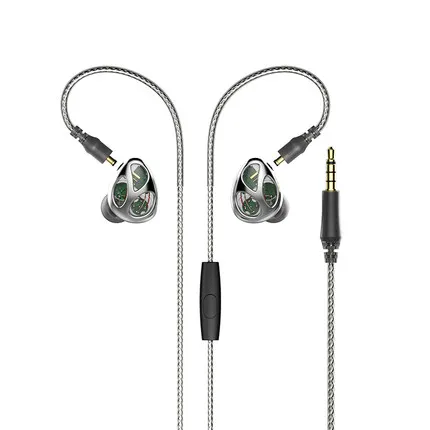 

VJJB N30 8mm+6mm Dynamic Driver+1BA Hybrid In Ear Earphone 3 Unit Drivers HIFI Bass Subwoofer Earbuds With Detacheble Cable