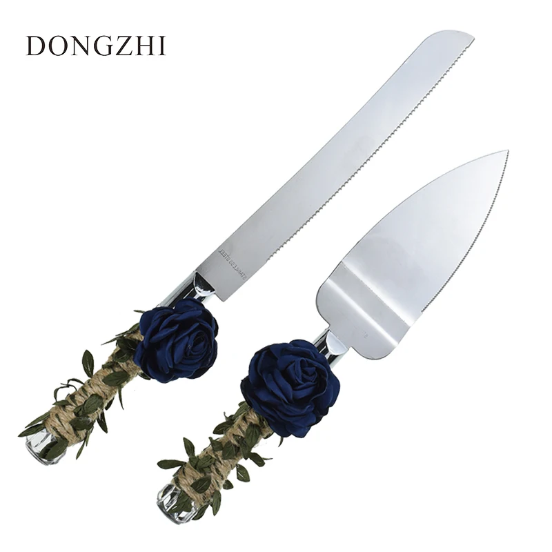 

Rose Wedding Cake Knife And Server Set Made Of Stainless Steel Wedding Accessories Cake Tool Cake Knife Gift For Wedding & Party