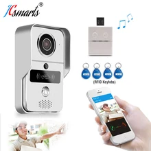 Wifi Wireless Doorbell Wifi/ip Video Door Phone Remote Unlock Door and Video Recording Motion Sensor Wifi Waterproof Camera jeruan new hd wifi video door phone doorbell and phone telecontrol talkback rfid code remote control unlock free shipping