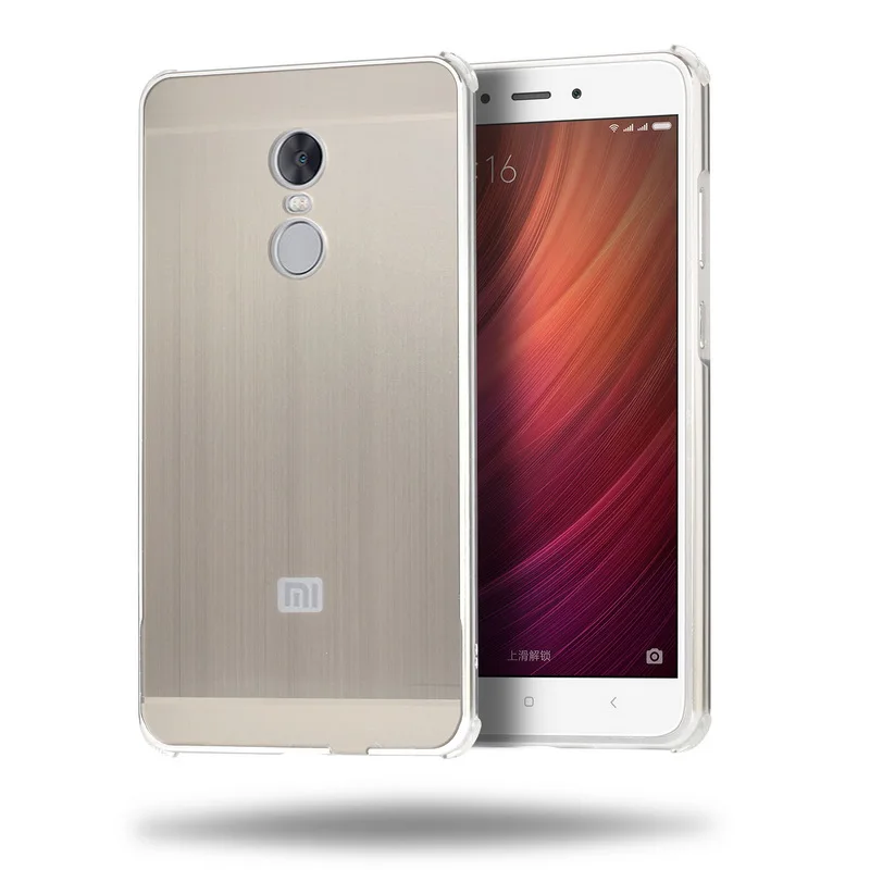 For Xiaomi Redmi Note 4X 32g Case Cover 5 5 Aluminum Metal Frame Brushed PC Acrylic