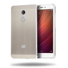 Для Xiaomi Redmi Note 4×32 г чехол 5.5 «Алюминий металла Рамка Матовый PC акриловый защитный чехол Для Xiaomi Redmi Note 4 x