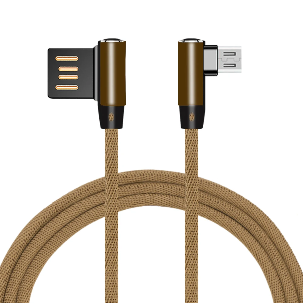 Sindvor Micro USB кабель для Xiaomi samsung 90 градусов быстрая зарядка USB кабель для передачи данных с двух сторон все микро-usb для устройств на аndroid мобильный шнур для телефона