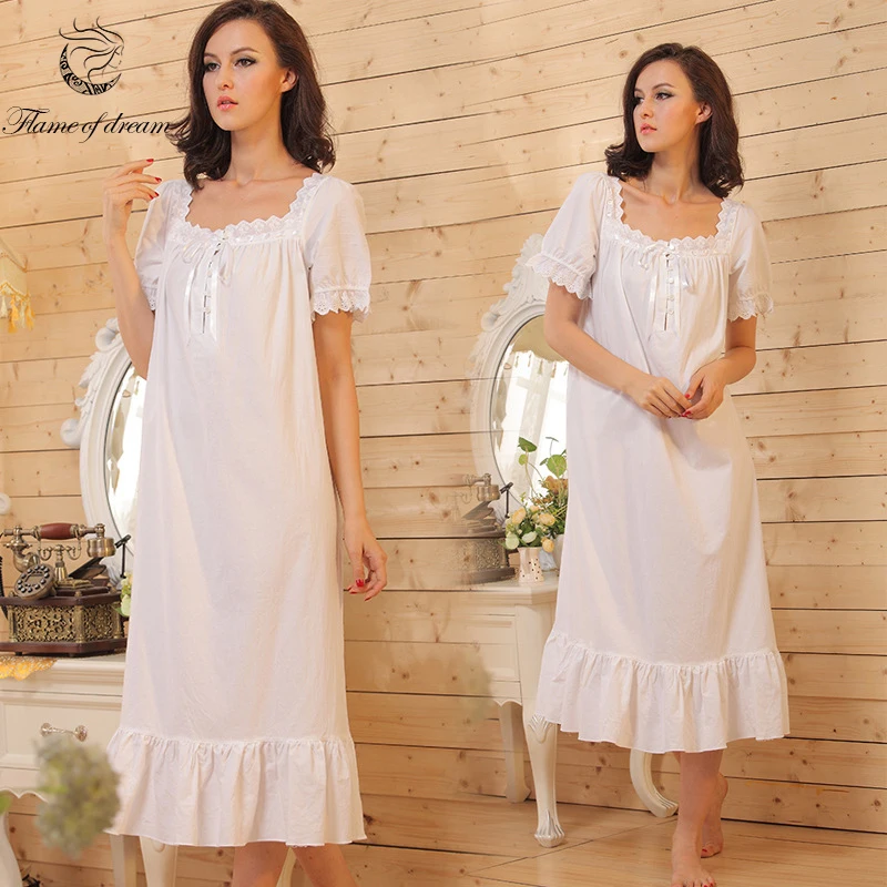 

100% cotton sleepwear women bust 96-116cm 2018 new nightwear for women 8481