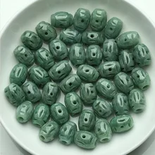 20 шт текстура натуральный класс Жадеит Большой Круг свободные бусины