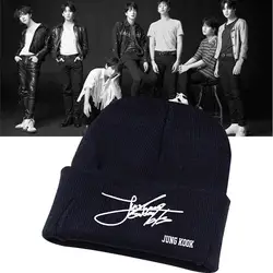 Шапка-бини для мальчиков Bangtan Gorro Jeon Jung Kook вязаная шапка хип-хоп BTS Skullies