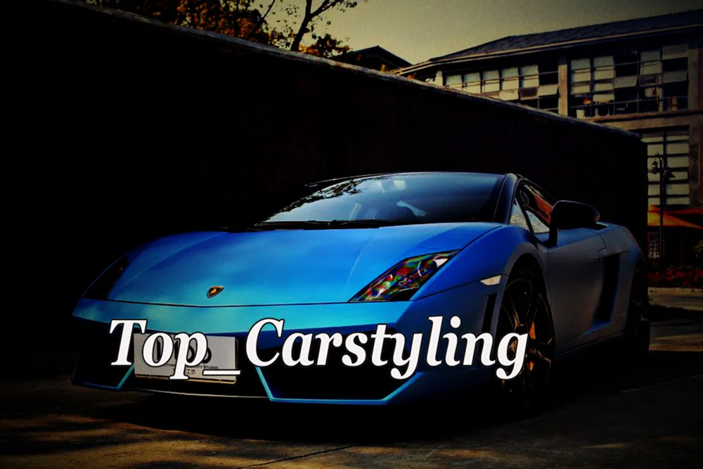 PEARL MATTE BLUE CAR WRAPPING FILM WRAPPING FOIL (2)