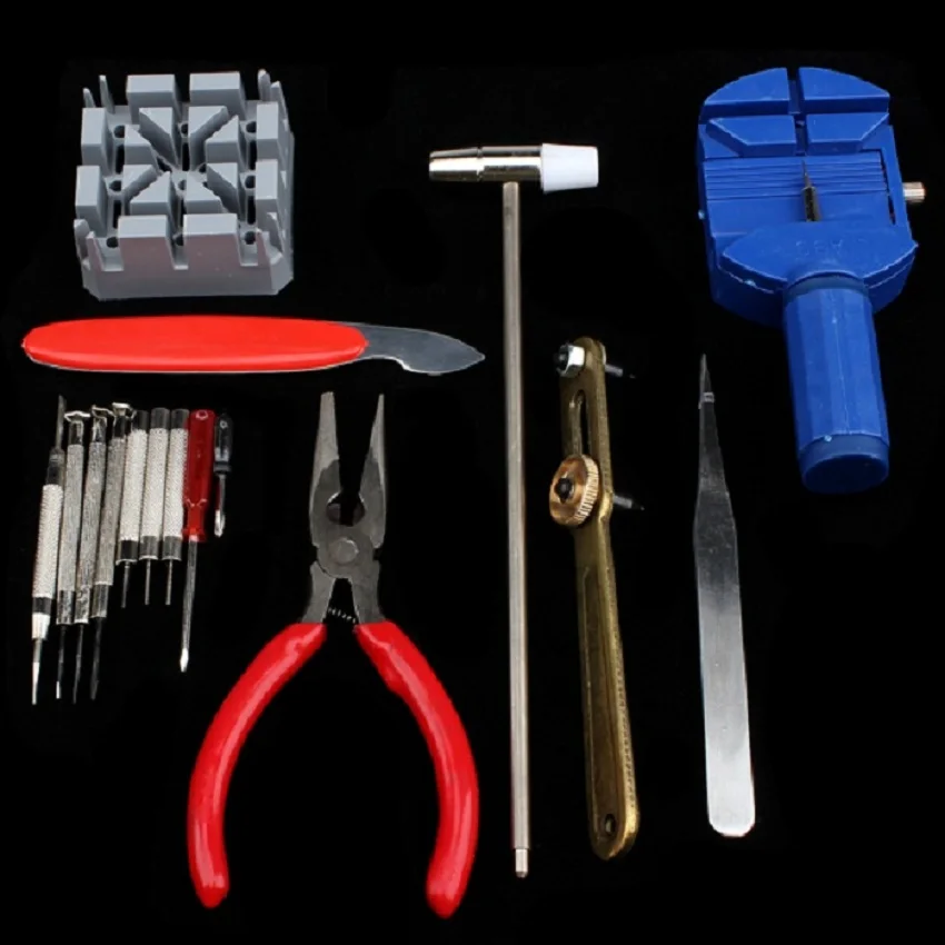 16PCS Watch Replace Kit New Battery Change Tool Repair Set Pin Strap