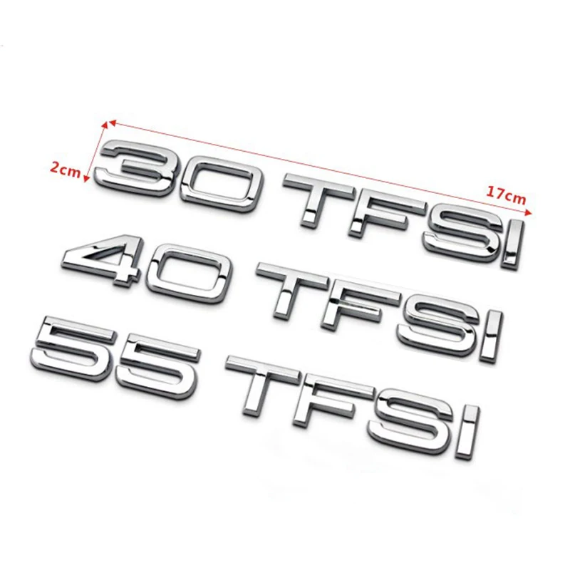 DIY 30 35 40 45 50 55 FSI TFSI quattro хромированный цинком стайлинга автомобилей эмблема