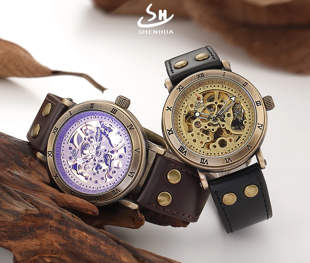 mechanical skeleton watch men