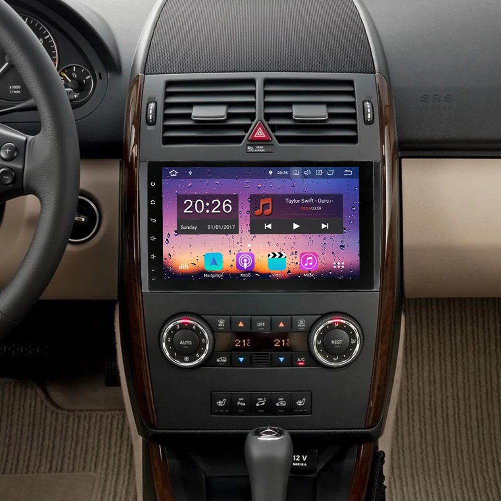 Best 9 inch Octa Core Android 8.0 4GB RAM Car DVD Player For Mercedes Benz Sprinter A B Class B200 Vito Viano W906 W469 W245 W169 Car 5