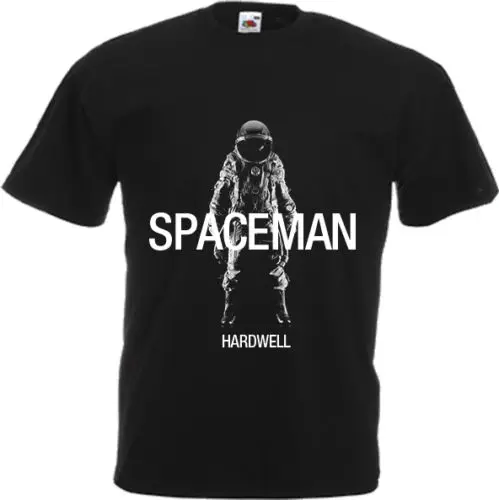 

Men T Shirt 2019 Fashion Printed T-Shirt Pure Cotton Men "Spaceman By Electro House Dj Hardwell" Dtg Personalized T Shirts