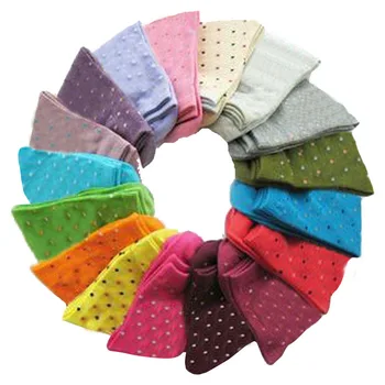 

10 Pair/lot Fashion Quality New Women's Socks Dot Socks Cute Candy Dots Spring Summer Winter Style Ankle Sock Chausettes Femme