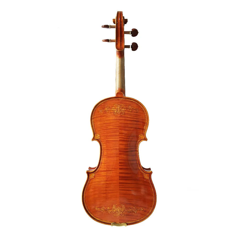 Копия Stradivarius 1715 ручная работа резьба цветок FPVN03 скрипка+ углеродного волокна лук пены чехол