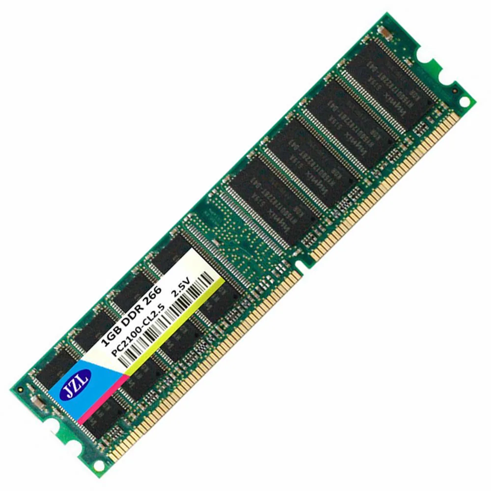 JZL Memoria PC-2100 DDR 266 МГц/PC2100 DDR266/DDR1 266 МГц ddr266мгц 1 ГБ LC2.5 184PIN без ECC 2,5 в Настольный ПК оперативная Память DIMM