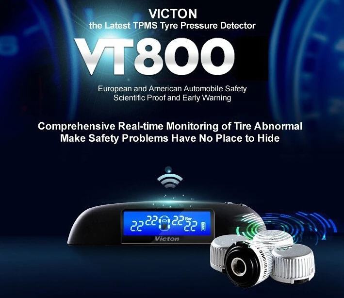 Victon TPMS система контроля давления в автомобильных шинах с 4 внешними датчиками высокое качество TPMS для вашей безопасности