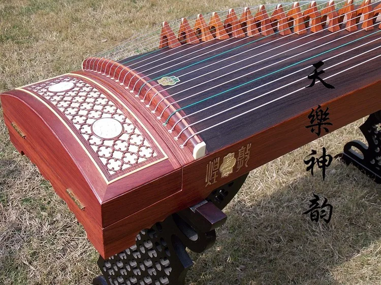 Китайский палисандр guzheng Dunhuang Китай Профессиональная игра 21 струнный инструмент музыкальный традиционный этнический Zither Zheng 694KK