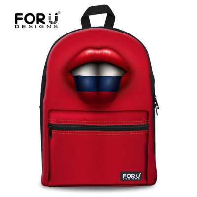 Forudesigns/Дизайнер США Флаг Великобритании рюкзак Винтаж Для женщин backbag холст детские книги сумка подросток Обувь для девочек печати Bagpack - Цвет: B007J6