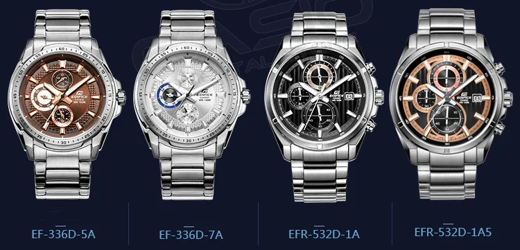 Casio edifice часы цифровые часы мужчин водонепроницаемые бизнес таблица relogio masculino часы ef-328d