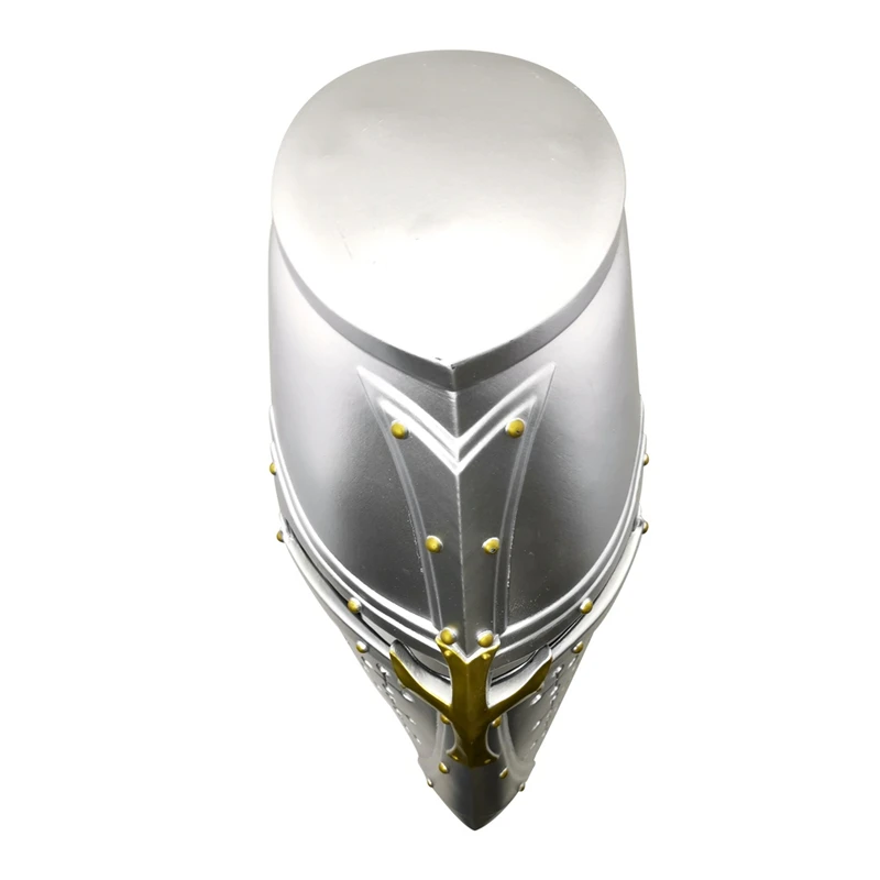 Yacn шлем крестоносца средневековые рыцарские шлемы премиум качества ПВХ темные крестовые походы шлем носимые костюмы для взрослых серебро