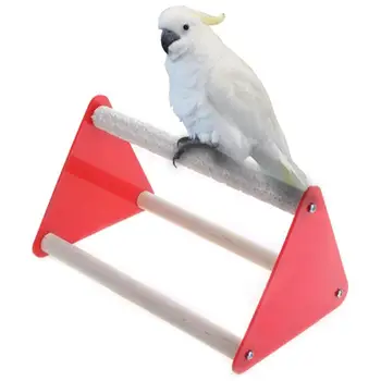 

Parrot Bird Perch Stand Bite Grinder Claw Rubber Bird Toys Ladder Acrylic Pet Toys Entertaining Hanging Cage Pet Parrot Product