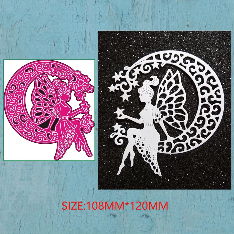 

LLove CCraft Metal Cutting Dies Moon fairy for DIY Scrapbook Album Paper Card Decorative Craft Embossing Die 2019 NEW