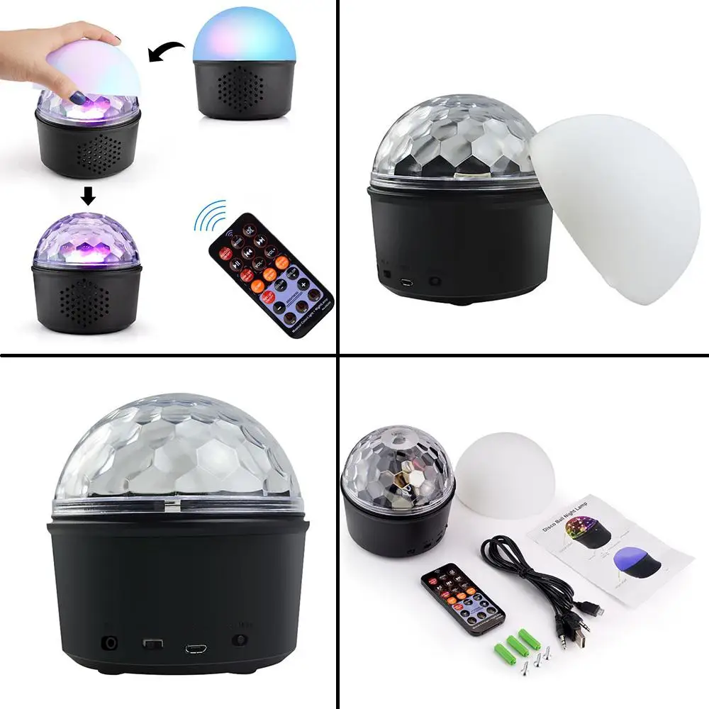 9 цветов RGB светодиодный диско DJ KTV сценический свет USB зарядка Bluetooth Музыка