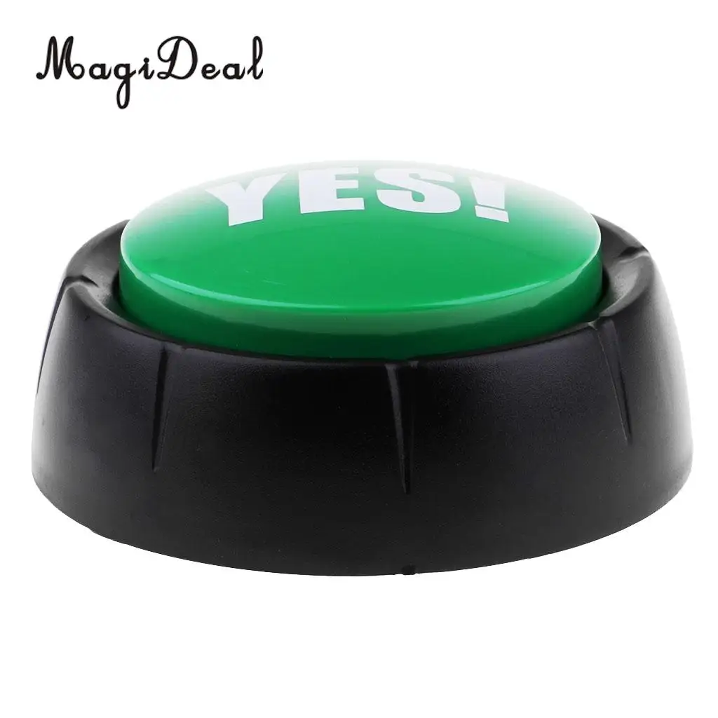 Learning Resources Dome Shaped Sound Buttons Party Game Show Answer Buzzers ''NO'' & ''YES''