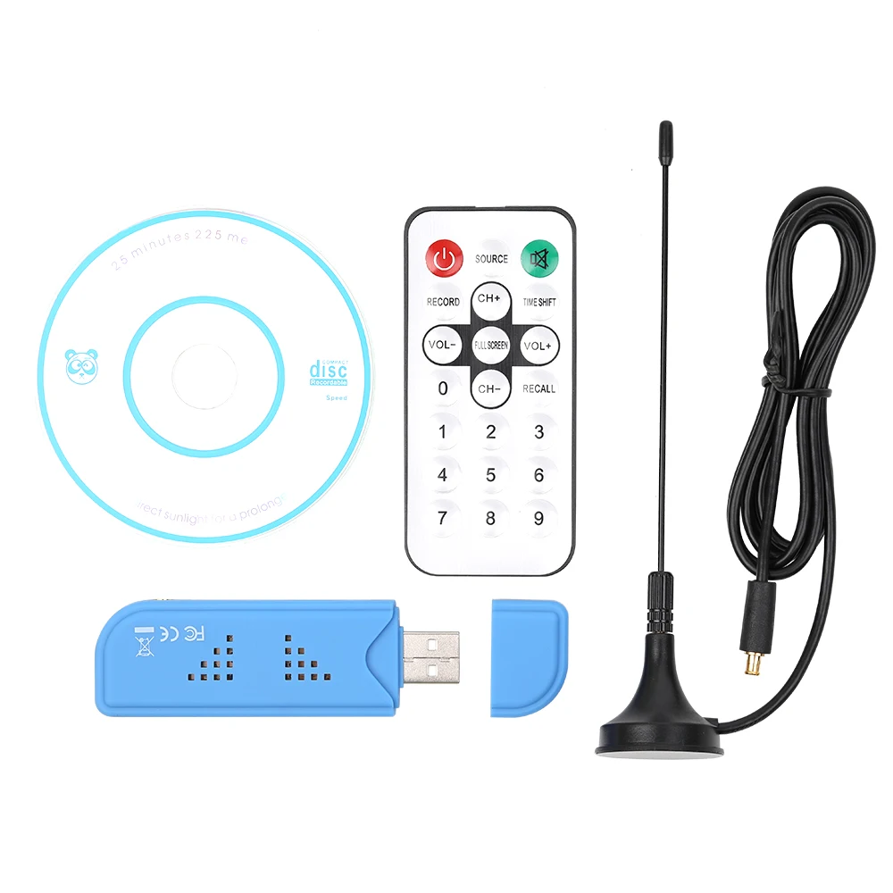 Tuner Antenna Receiver USB 2.0 Digital DVB T SDR+DAB+FM TV Tuner