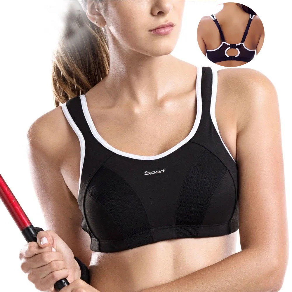 

32 34 36 38 40 42 B C D DD DDD E F Women Plus Size High Impact Level 4 Maximum Support Wireless Active Bra