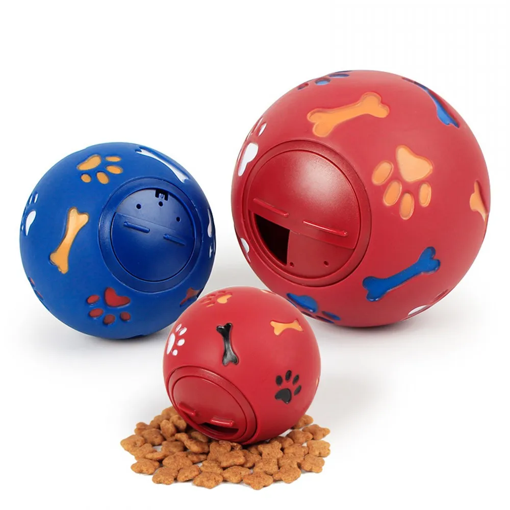 Новые игрушки для собак забавные интерактивные эластичный шар кошка щенок жевательная игрушка для собак мяч еда экстра-из твердой резины утечки еда мяч