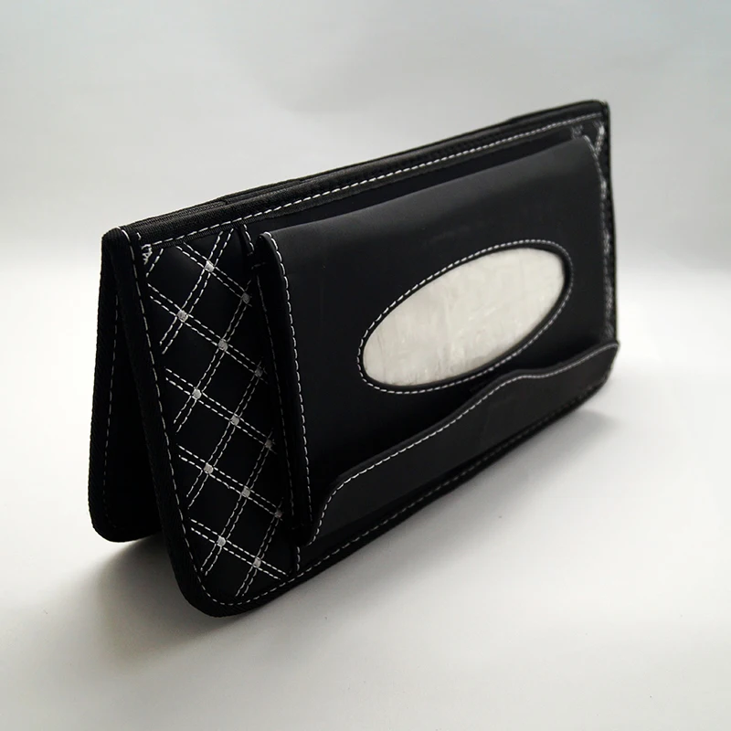 ymjywl CD Case Car Sun Visor multifunctional Tissue CD Box with Holder For High Quality Storage CD Bag 