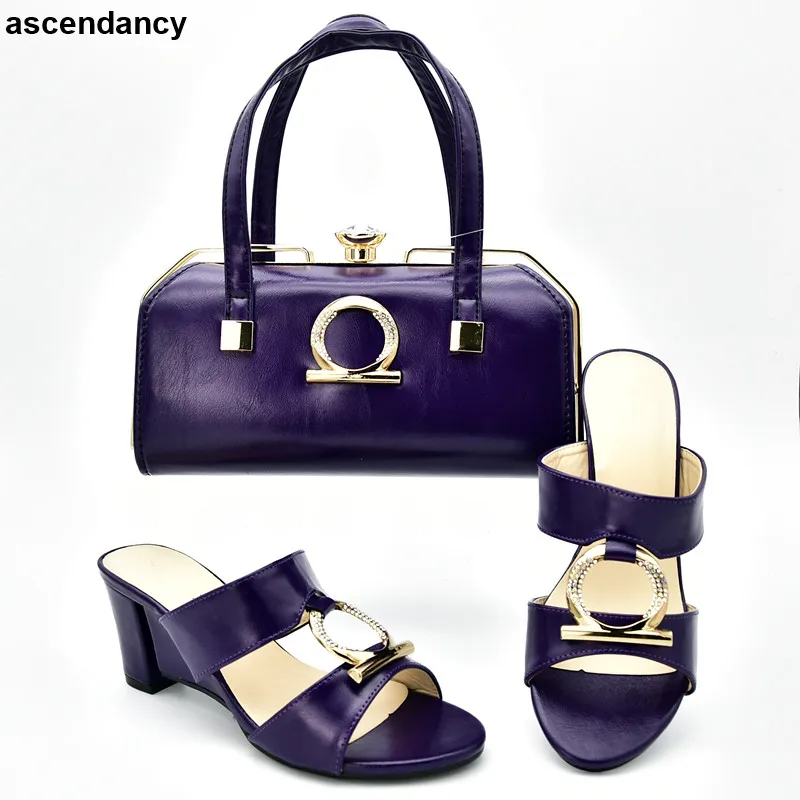 

Latest Design Matching Shoes and Bag Set In Heels Italian Matching Shoe and Bag Set for Wedding Nigerian Women Party Pumps