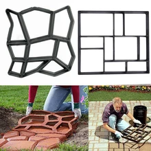 DIY пластиковые формы для изготовления дорожек, ручные формы для цементных кирпичей, сада, камня, дороги, бетонных форм, тротуара для сада, дома