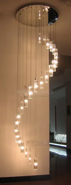 Modern Crystal Lamp Slitless Low Voltage Pendant Light Living Room Lights Stair Spiral Lighting For pendant lighting for living room. Modern Crystal Lamp Slitless Low Voltage Pendant Light Living Room Lights Stair Spiral Lighting For