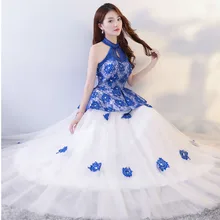 Novelty Halter Celebrity Dresses Sexy Women Sleeveless Vestido De Noche Backless Ball Gown Dress Print Flower Robe De Soiree