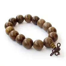 Огромный редкий 14 мм курица-крыло дерево Бусины Тибет Буддийские молитвы браслет Мала Цепочки и ожерелья широкие крылья человека Jewellery