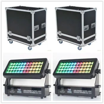 

(4pcs+Flycase) Waterproof Outdoor LED Spot Light RGBW 48x10W RGBW City Color Lighting Dmx ip65 Wall Wash LED