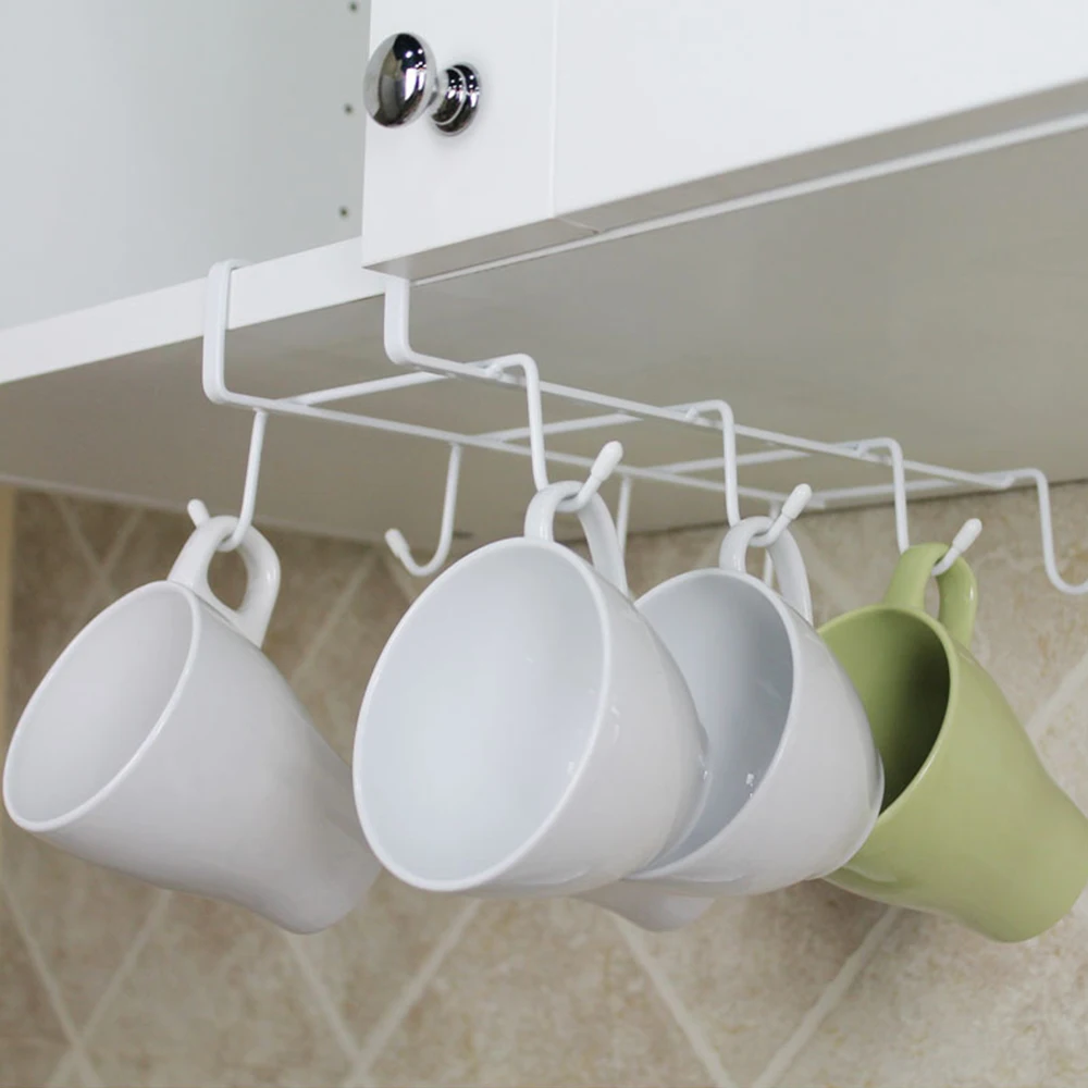 

High Quality Kitchen Rack Hanging Coffee Tea Cup mug Holder Shelf Kitchen Storage Rack Organizer Holder