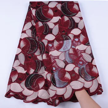 

New Design French Lace Fabric Color Stones Milk Silk Lace African Lace Fabric High Quality Nigerian Lace Fabric For WeddingA1639