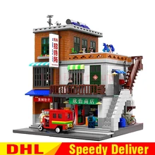 XingBao 01013 натуральная Творческий город МОС Наборы городской набор для строительства деревни конструкторных блоков, Детские кубики LPing модели игрушки с дистанционным управлением подарок с настраиваемым потоком воздуха, клон kayfun Lepinges