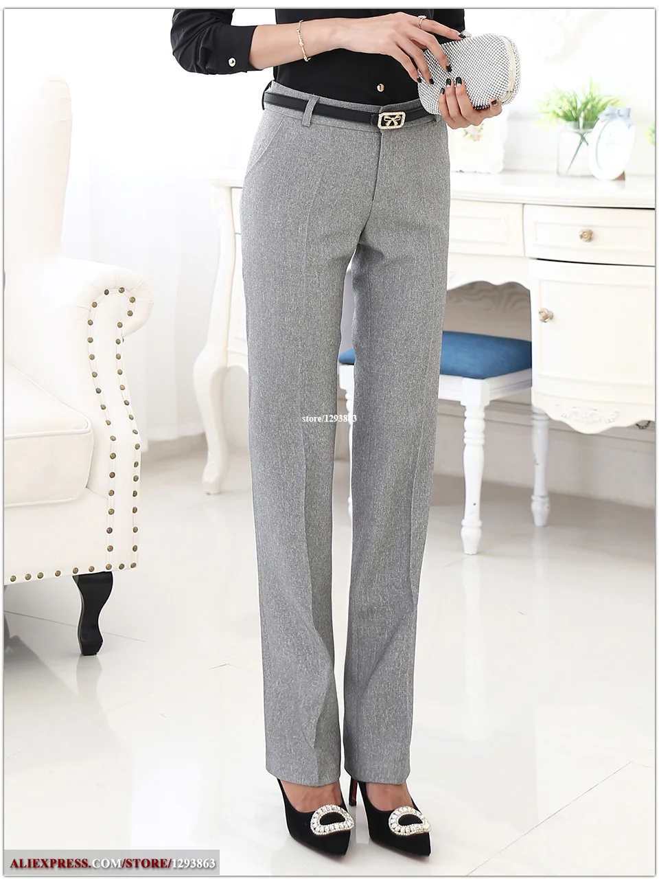High Quality straight trousers