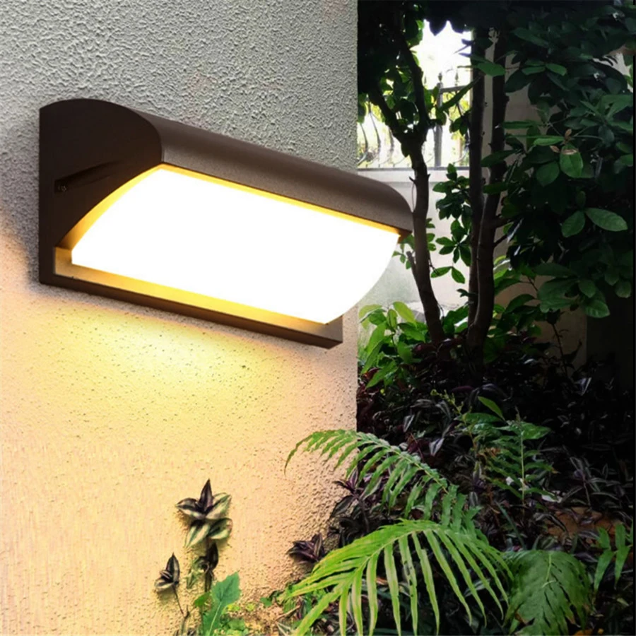 Luminária à Prova Água do Jardim ao ar Livre do Hotel Lâmpada de Parede Quadrado de Parede Beiaidi Villa Corredor Varanda d' Exterior Luz 18w 30w 7 Luminária À Prova D' Água Do Jardim