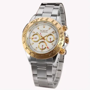 

Fashion Top Brand Montre Homme Mens Watches Automatic Golden Stainless Steel Date Sports Mechanical Wristwatch Clock Relogio
