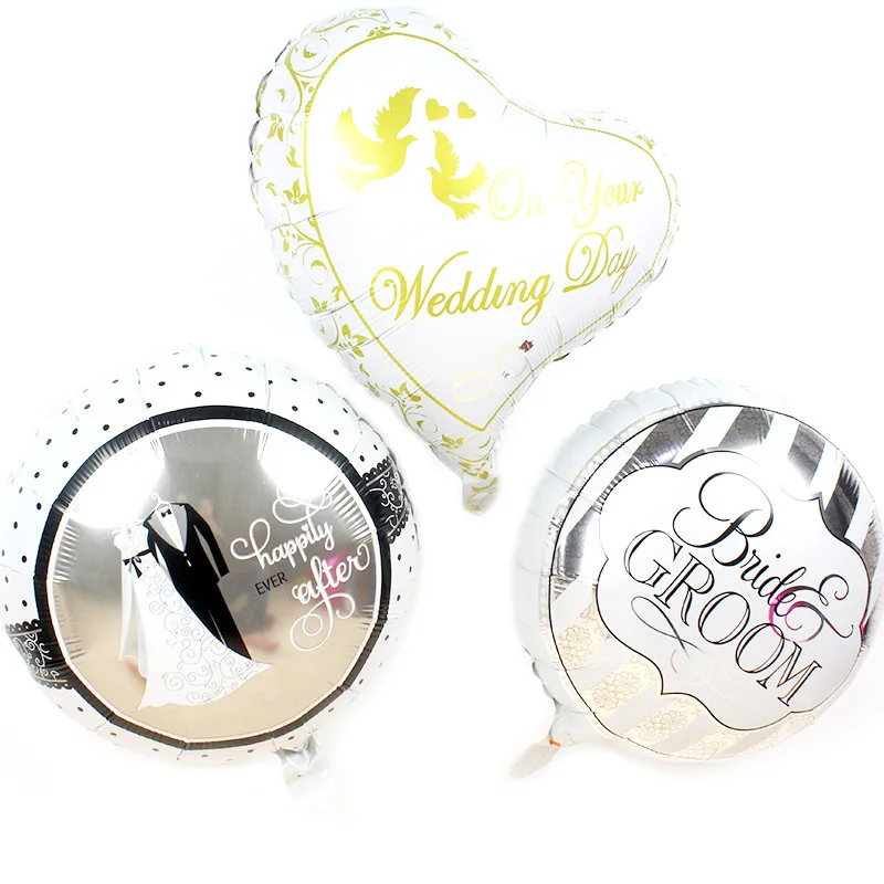 

18-Inch bride and groom wedding suit dress aluminum foil balloon wedding exclusive cartoon aluminum film balloon