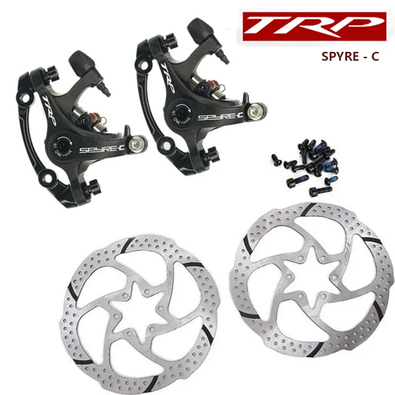 

Original TRP Spyre - C Alloy Mechanical Disc Brake Caliper SPYRE-C Front / Rear / Pair w/ or w/o 160mm Rotor with Adapter Screws